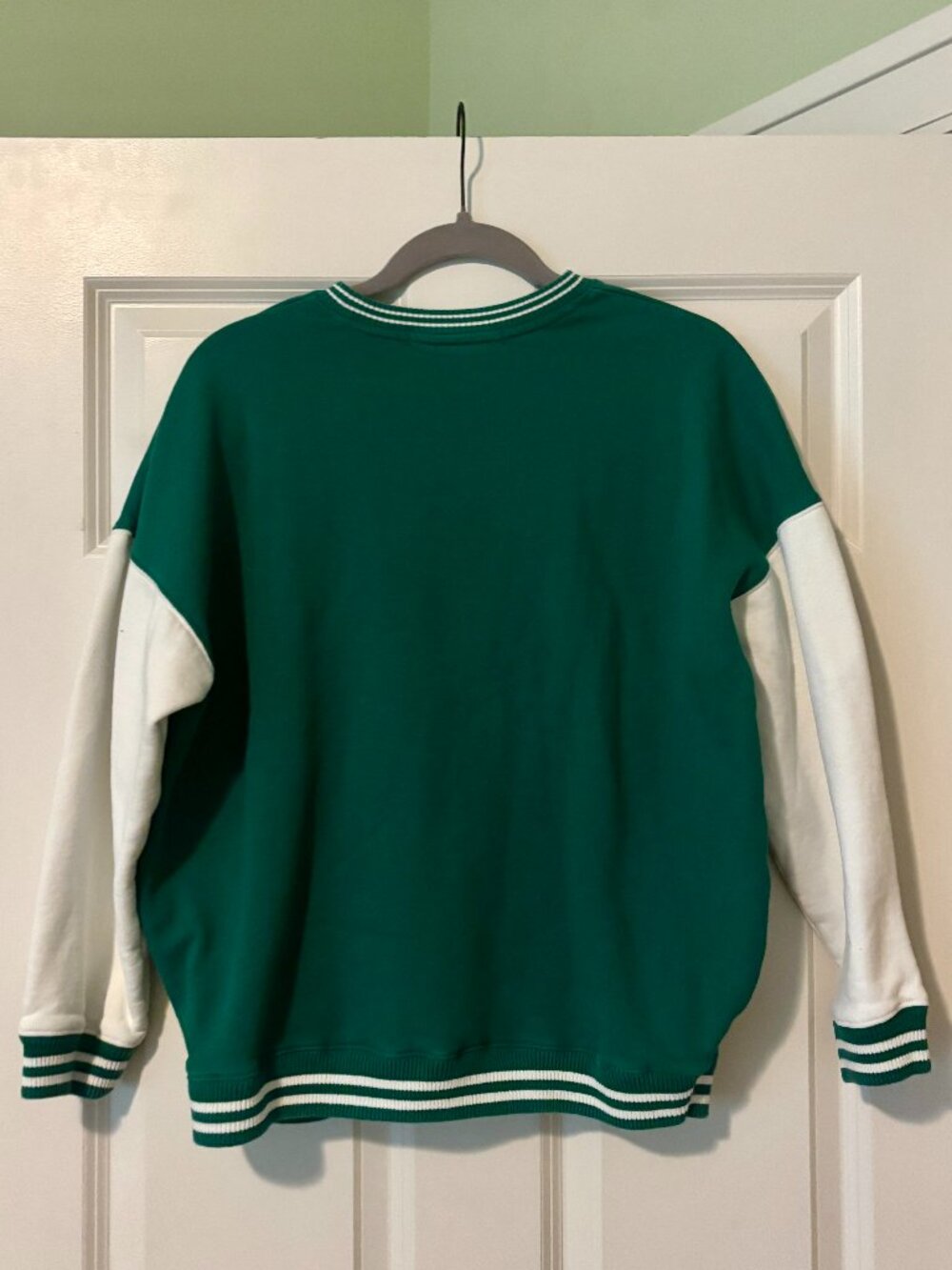 Silent Theory Green Varsity Crewneck Sweatshirt • Size 8 - Picture 2 of 5